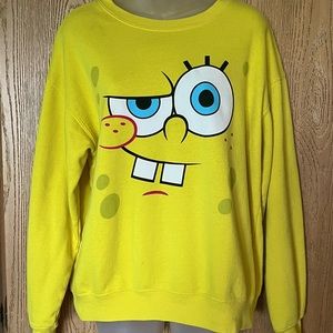 SpongeBob SquarePants Long Sleeve Unisex Sweatshirt Size Large